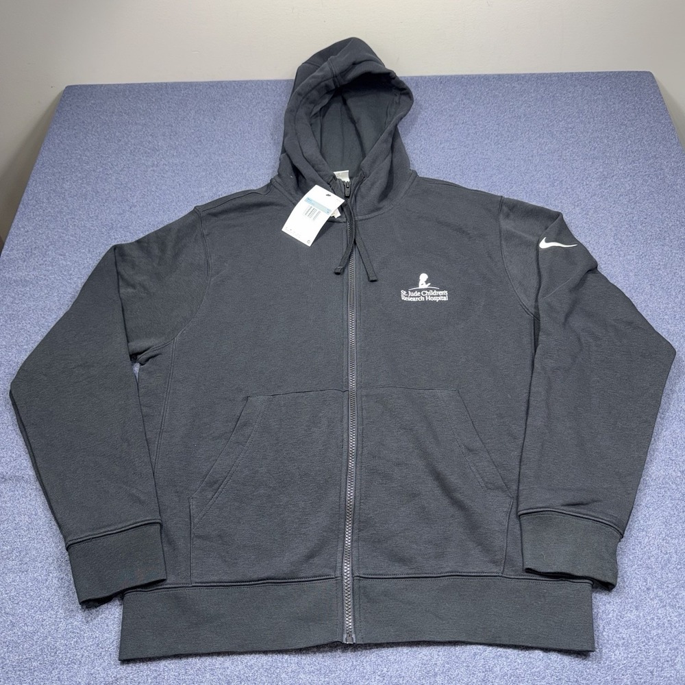 Nike St Jude Childrens Research Hospital Logo Fleece Hoodie Mens Medium NEW NWT